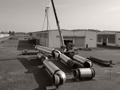 Rauchgaskan&auml;le f&uuml;r die Baustelle